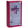 Armadietto per medicinali, metallo, 25x12x45 cm, rosso Anteprima dell’immagine prodotto 11
