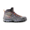 Wanderschuh "TX Hike Mid Leather Gtx" von La Sportiva in Grau mit orangefarbenen Akzenten und griffiger Sohle. Anteprima dell’immagine prodotto