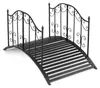 COSTWAY Zahradní mostek, 118 cm, kovový, mostek přes Náhled obrázku produktu 1