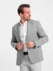 Ombre Clothing Karierte Herrenjacke Ilrune grau M Produktbild-Vorschau 2