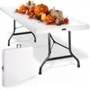 Stół składany 182 x 76 x 74 cm (dł. x szer. x wys.) biały – Podgląd zdjęcia produktu 1