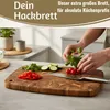 LS-LebenStil Profi Holz Schneidebrett Stirnholz 32cm Akazie Produktbild-Vorschau 5