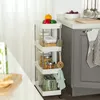SONGMICS Vozík so 4 úrovňami, kuchynský vozík, na Náhľad obrázku produktu 5