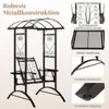 COSTWAY Outdoor Schaukel mit Gestell, Gartenschaukel Metall Produktbild-Vorschau 7
