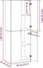 vidaXL Büroschrank Schwarz Eichen-Optik 60 x 32 x 152,5 cm Produktbild-Vorschau 8