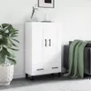 vidaXL Highboard White 69,5x31x115 cm výrobek z odvozeného Náhled obrázku produktu 1