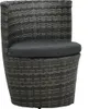 vidaXL Ensemble Bistro 3 pièces avec coussins Poly Rattan Voir les images du produit 9