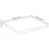 vidaXL Piano di lavoro con bordo ad albero 60x60x3,8 cm in Anteprima dell’immagine prodotto 7