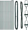 vidaXL Zaunpfosten 13 pcs Grün Stahl Produktbild-Vorschau 1