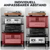 Étagère réglable, meuble Hi-Fi, meuble multimédia, meuble Voir les images du produit 3