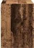 A close-up view of a wooden cabinet with a rustic, weathered appearance. Podgląd zdjęcia produktu