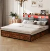 CDGlobal čalúnená posteľ kovová posteľ 180x200cm so 4 Náhľad obrázku produktu 6