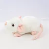 Plüschtier Ratte 21 cm stehend weiß Produktbild-Vorschau 1