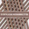 20er-Set Holzstäbe - Nussbaum gehobelt - 10 x 10 x 250 mm Produktbild-Vorschau 5