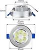 JOIEYOU LED Einbaustrahler 230V Flach 3W 20Stück LED Spot Produktbild-Vorschau 2