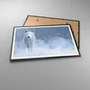 Gerahmtes Poster - Schwarzer Rahmen - Weiß Wolf Schnee - Produktbild-Vorschau 3