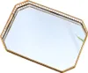 Plateau décoratif métal verre vintage miroir plateau miroir Voir les images du produit 1
