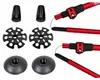Set Di 3 Bastoni Da Nordic Walking Rossi (30) Anteprima dell’immagine prodotto 7