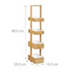 Bambusový regál štvorúrovňový RD0304 Náhľad obrázku produktu 4