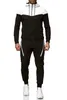 Herren Jogginganzug | Freizeitanzug 984 Schwarz-Weiss XXL Produktbild-Vorschau 2