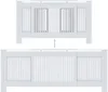 vidaXL Rivestimento per radiatori in MDF bianco 205 cm Anteprima dell’immagine prodotto 6