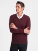 OMBRE, maglia a collo a V con colletto alla coreana, Anteprima dell’immagine prodotto 12
