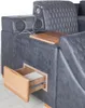 Leder Betten  Design Bett Doppel Ehe Modernes Hotel Gestell Produktbild-Vorschau 9