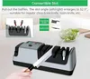 5 in 1 Electric Knife Sharpener - 3 Rotation Speeds, Grey Produktbild-Vorschau 4