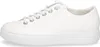 A side view of a white leather sneaker. Voir les images du produit