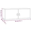 vidaXL Armadio a muro bianco 80x30x30 cm in legno di pino Anteprima dell’immagine prodotto 8