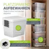 Juskys Aufbewahrungsbox mit Deckel - 4er Set Kunststoff Produktbild-Vorschau 2