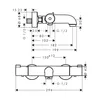 Hansgrohe Termostato Ecostat CL 1001 Wanne AP DN15 cromo Anteprima dell’immagine prodotto 2