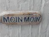 Paddel Moin Moin. Maritime Dekoration. Holz massiv. 50 cm Produktbild-Vorschau 3