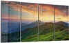 DEQORI Glasbild Echtglas 4x30x60 cm 'Abendlicher Horizont' Produktbild-Vorschau 1