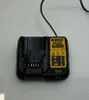 A DeWALT DCB107 battery charger is shown on a white surface. Produktbild-Vorschau