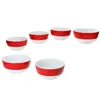 6x Variant Rot Schale Ø14,3cm 450ml Porzellan 6 Personen Produktbild-Vorschau 1