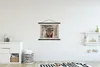 MuchoWow® Textilposter Schottisches Hochlandrind - Holz - Produktbild-Vorschau 2