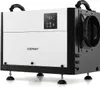 A white and black dehumidifier with a digital display and control panel sits on a white background. Podgląd zdjęcia produktu