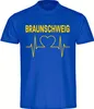multifanshop Herren T-Shirt - Braunschweig - Herzschlag, Produktbild-Vorschau 1