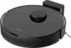 A black robot vacuum cleaner with its charging dock in the background. Náhled obrázku produktu