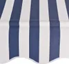 vidaXL Einziehbare Markise Handbetrieben 300 cm Blau/Weiß Produktbild-Vorschau 4