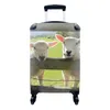 MuchoWow® Koffer Handgepäck Trolley Rollkoffer Kleine Produktbild-Vorschau 1