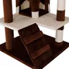 A close-up view of a multi-level cat tree with scratching posts and platforms. Produktbild-Vorschau