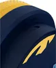 A close-up view of a dark blue object with yellow accents, possibly headphones, showing some text and a switch. Anteprima dell’immagine prodotto