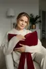 Weihnachtskissen Velvet Dekorative Schleife 40X23 Produktbild-Vorschau 3