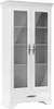 Vitrinenschrank weiß 100x210x44 cm Vintage Stil mit Produktbild-Vorschau 1