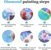 3 Pack 5D Diamant Malerei Kit Schmetterling Full Diamond Produktbild-Vorschau 4