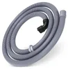 A coiled gray corrugated hose with black and gray connectors. Produktbild-Vorschau