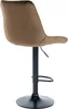 Barhocker HLO-CP296 Samt schwarz  braun Produktbild-Vorschau 5