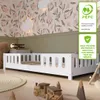 Crazy Pine Kinderbett 120x200 cm – Weißes Montessori Produktbild-Vorschau 7